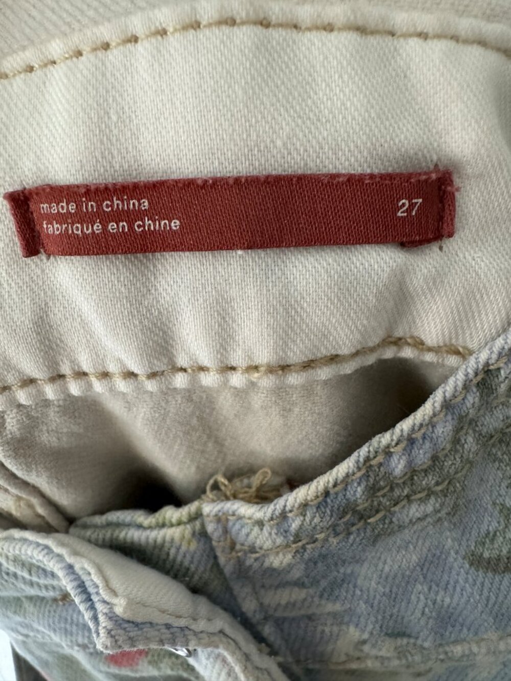 RARE Anthropologie PILCRO Monet Multi Floral Watercolor Overalls 27 VG - Picture 5 of 6